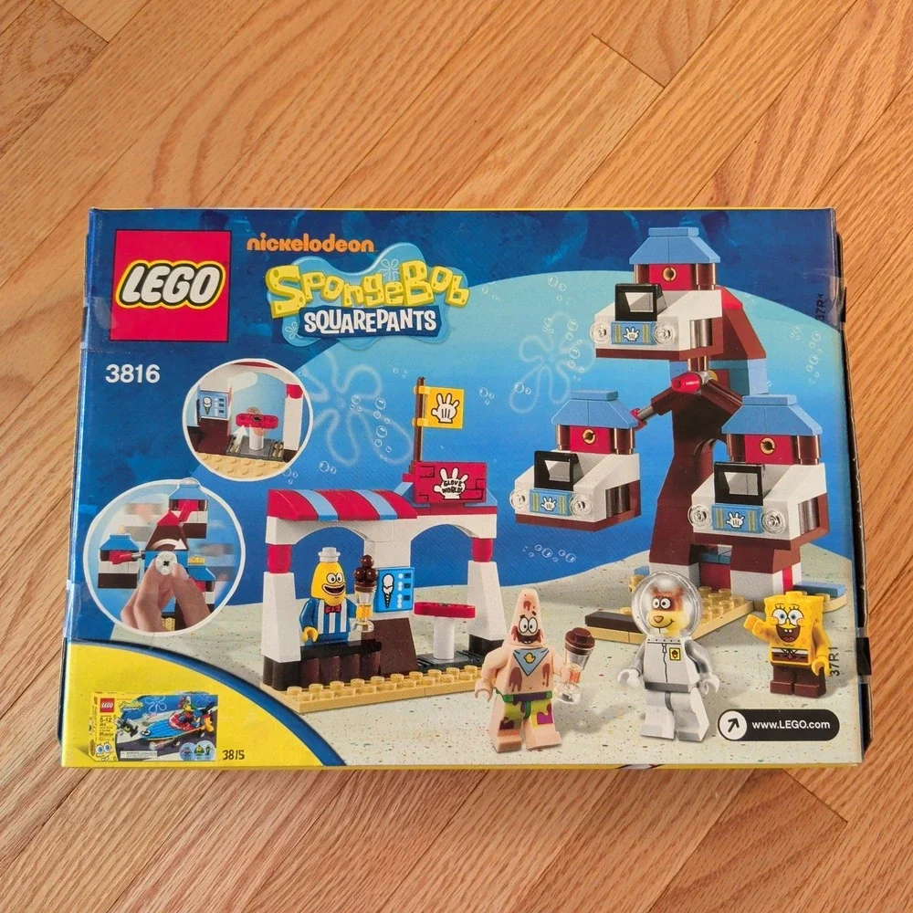 LEGO SpongeBob SquarePants Glove World 3816 Ferris Wheel Set 169 Pcs New Sealed